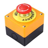 1'Lİ MANTAR ACİL STOP BUTONU (NO)(YEŞİL K.+KUTU) 1