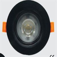 5 WATT SMD YUVARLAK SİYAH KASA 1