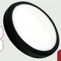 6 WATT SIVA ÜSTÜ LED PANEL YUVARLAK SİYAH KASA 1