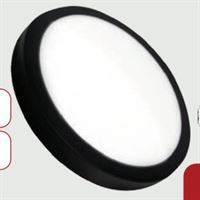 12 WATT SIVA ÜSTÜ LED PANEL YUVARLAK SİYAH KASA 1