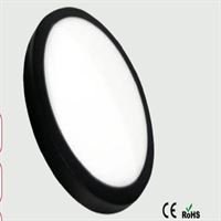 18 WATT SIVA ÜSTÜ LED PANEL YUVARLAK SİYAH KASA 1