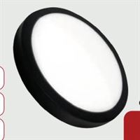 24 WATT SIVA ÜSTÜ LED PANEL YUVARLAK SİYAH KASA 1