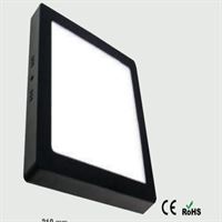 18 WATT SIVA ÜSTÜ LED PANEL KARE SİYAH KASA 1