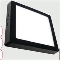 24 WATT SIVA ÜSTÜ LED PANEL KARE SİYAH KASA 1