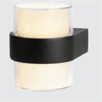 10 WATT  DUVAR APLIGI (ŞEFFAF SİYAH BORU KASA ) 1