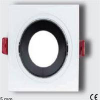 DEKORATİF KASA TEKLİ KARE BEYAZ-SİYAH 1