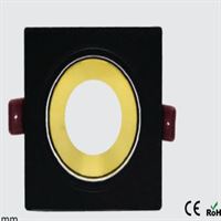 DEKORATİF KASA  TEKLİ KARE SİYAH-GOLD 1