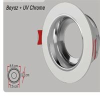 PLASTİK SPOT KASA BEYAZ+UV CHROME 1