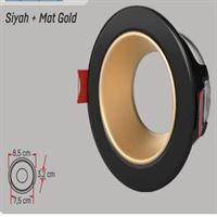 PLASTİK SPOT KASA SİYAH+ MAT ROSE 1