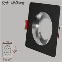 PLASTİK SPOT KASA SİYAH+CHROME 1