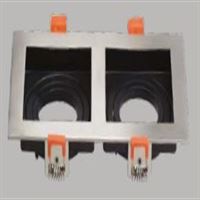 ALÜMİNYUM SPOT KASA KARE 2 Lİ METAL+SİYAH 1