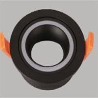 ALÜMİNYUM SPOT AKRİLİKLİ YUVARLAK KASA SİYAH 1