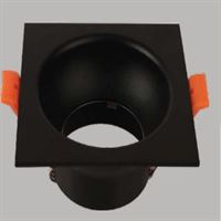 ALÜMİNYUM SPOT KARE KASA SİYAH 1