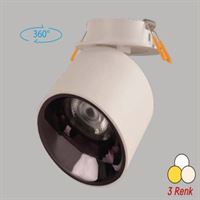 S.ALTI ALÜMİNYUM SPOT KASA BEYAZ+SİYAH 1