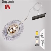 MAGNET SARKIT KRİSTAL/GOLD GÜNEŞ ARMATÜR 6W 1
