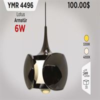 MAGNET SARKIT SİYAH LOTUS MERCEKLİ ARMATÜR 6W 1