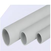 32 mm H.F Alev Yayan Gri Düz Boy Boru 3 mt 1