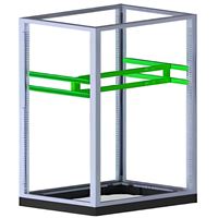 Dikili tip modüler pano TMŞ takviyesi L:800 -H:200 1