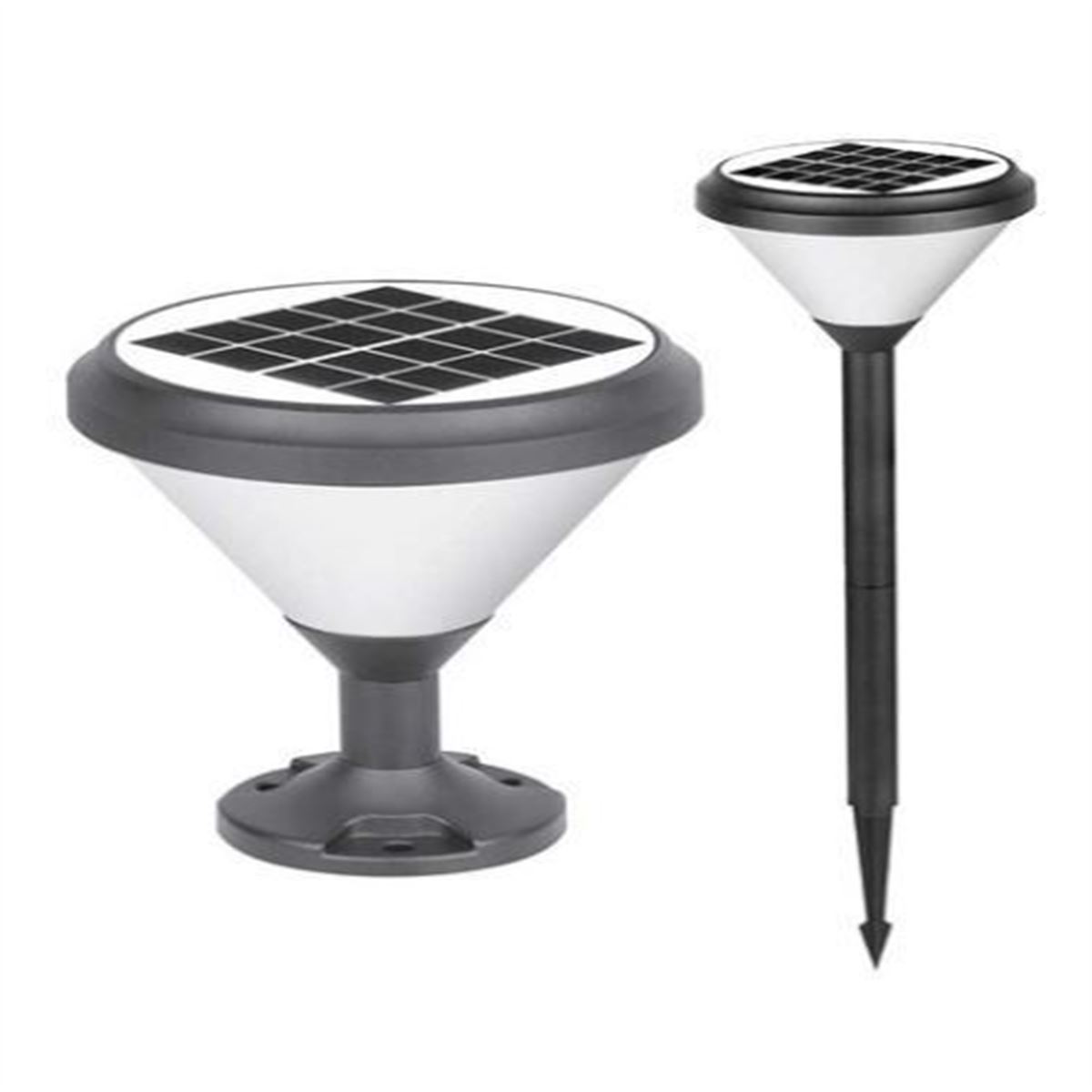 SOLAR LED BAHÇE ARMATÜRÜ YUVARLAK 8W/h 6500K 1