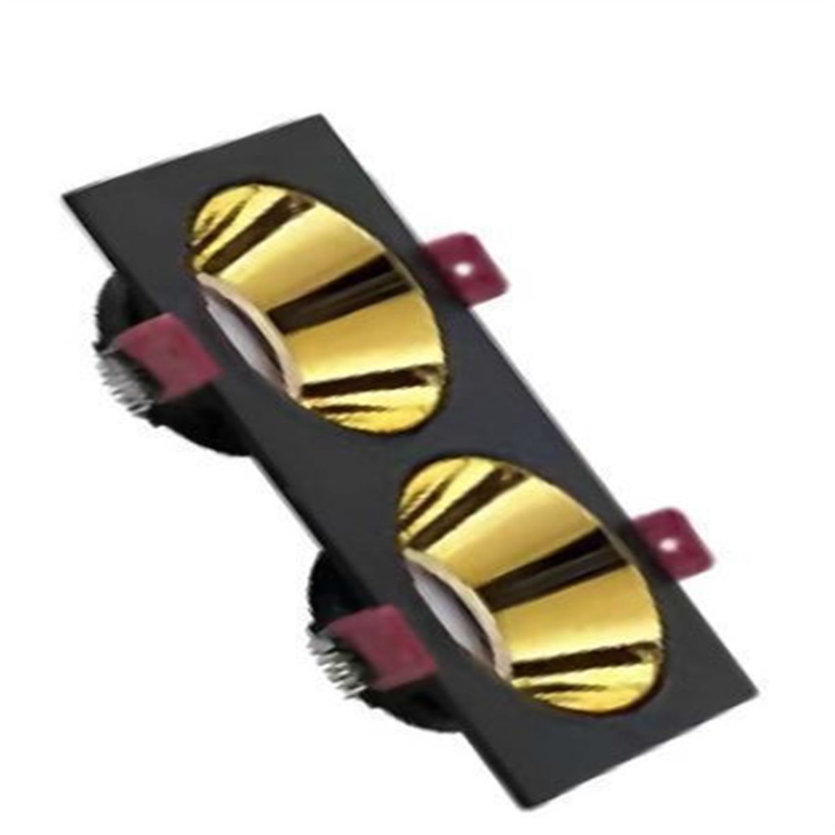 SİYAH ÇİFT KARE ÇERÇEVE / GOLD REFLEKTÖR SIVA ALTI 1
