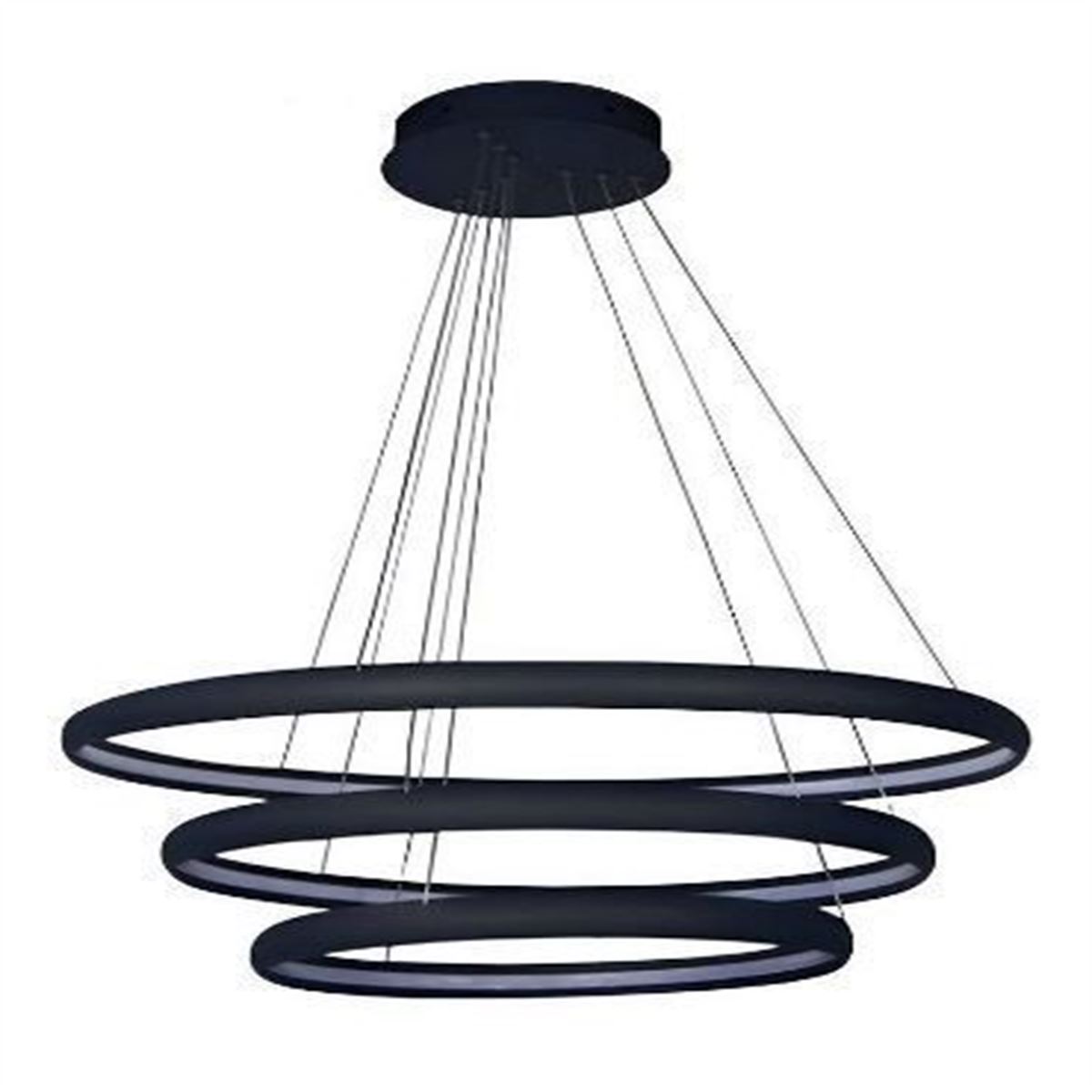 LED DEKORATIF ARMATUR 50-60-70CM ÜÇ SİMETRİK HALKA 1