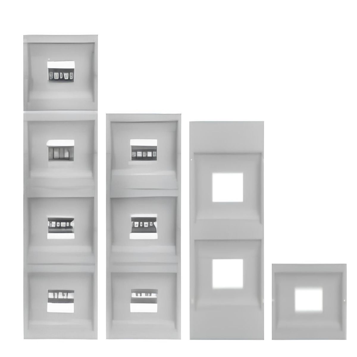 300X400X170 MODÜLER PANO İÇ MONTAJ KİTİ 24 (12X2) 1