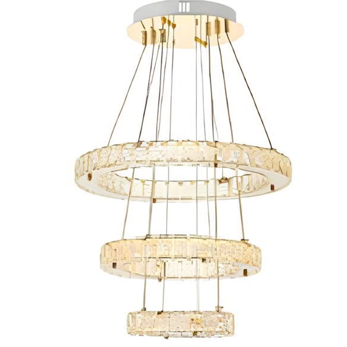 KARACA 3 LÜ TEPSI SARI 116W LEDLI 1