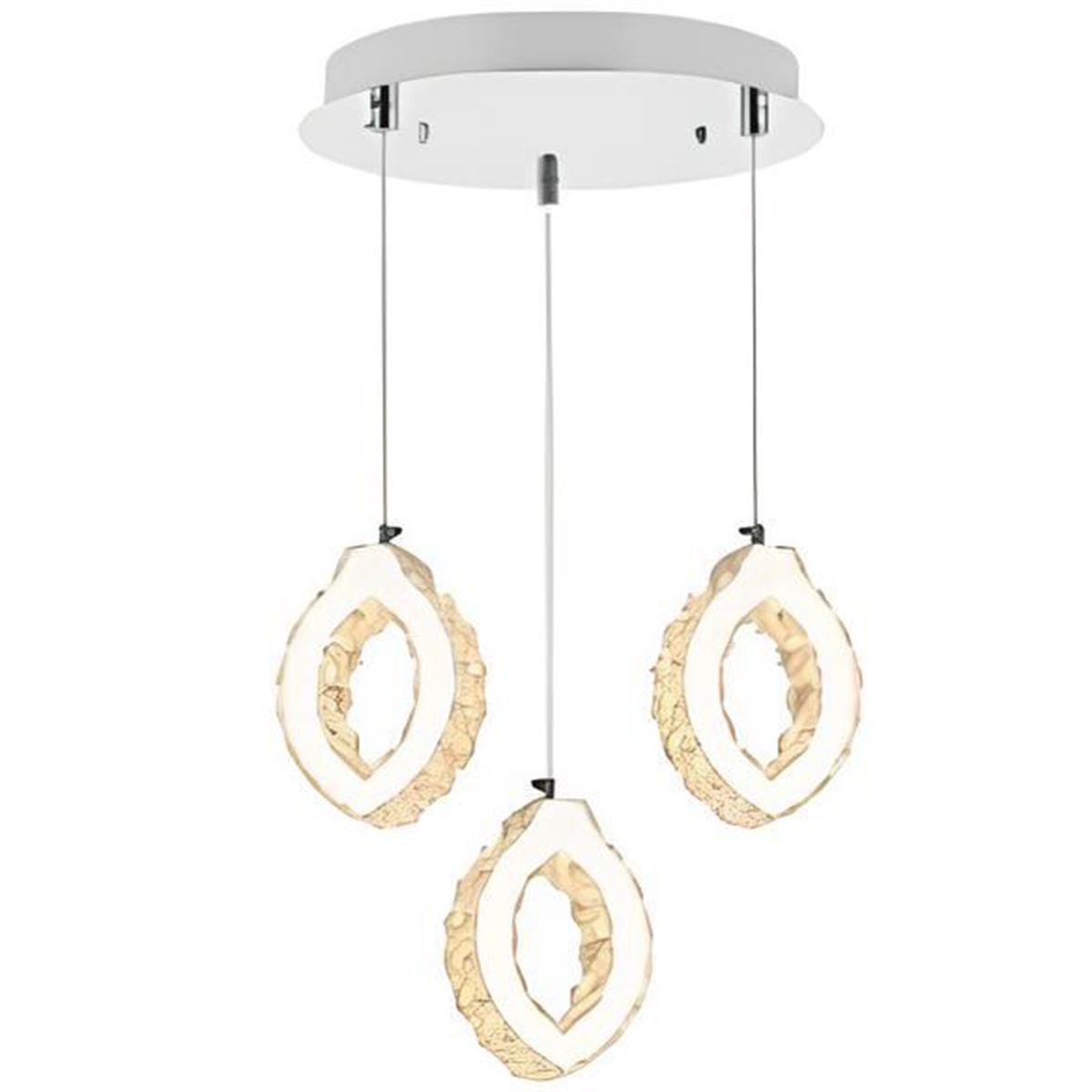 ZÜMRÜT ELIPS 3 LÜ KROM 54 WATT LEDLI 1