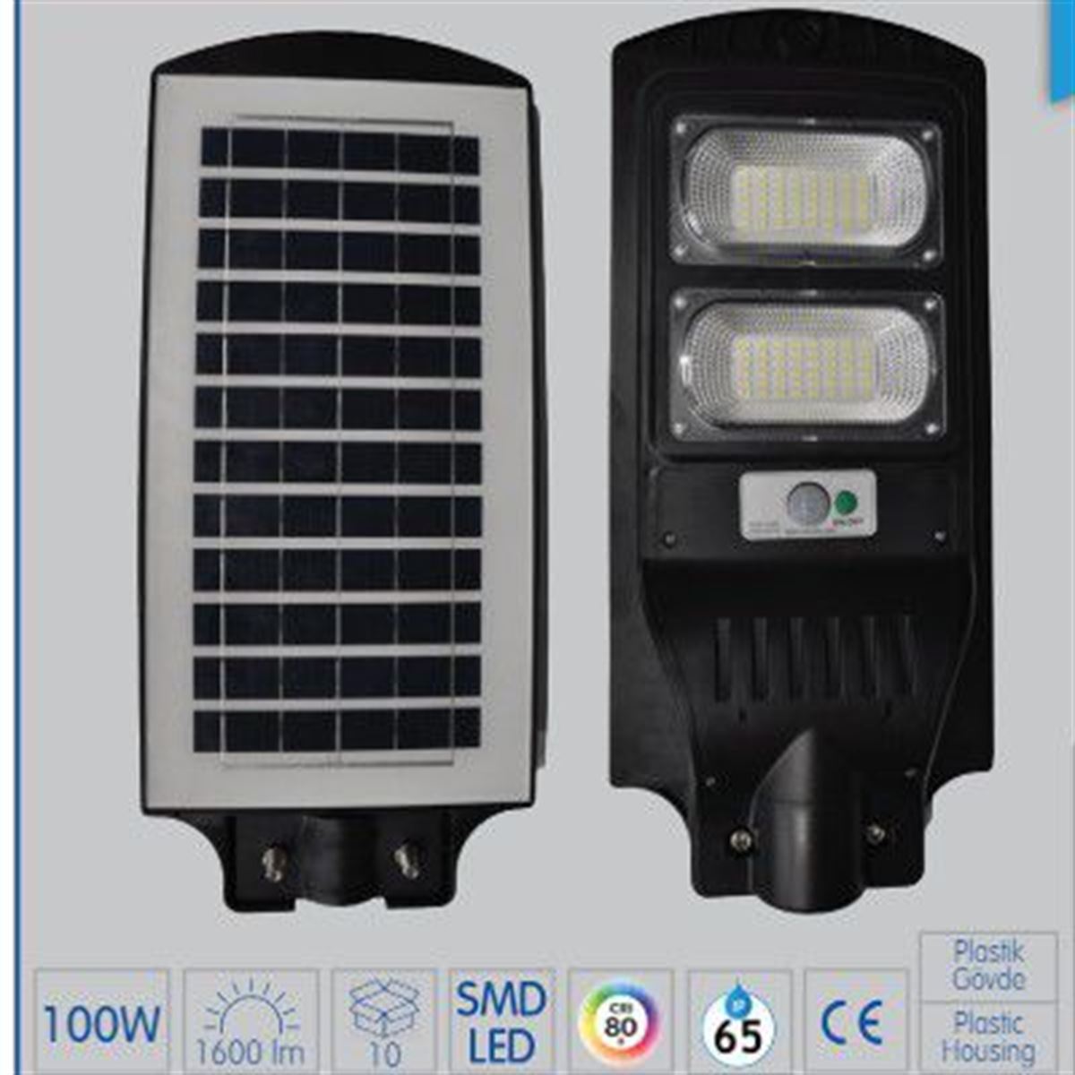 100W SOLAR SOKAK LAMBASI 1