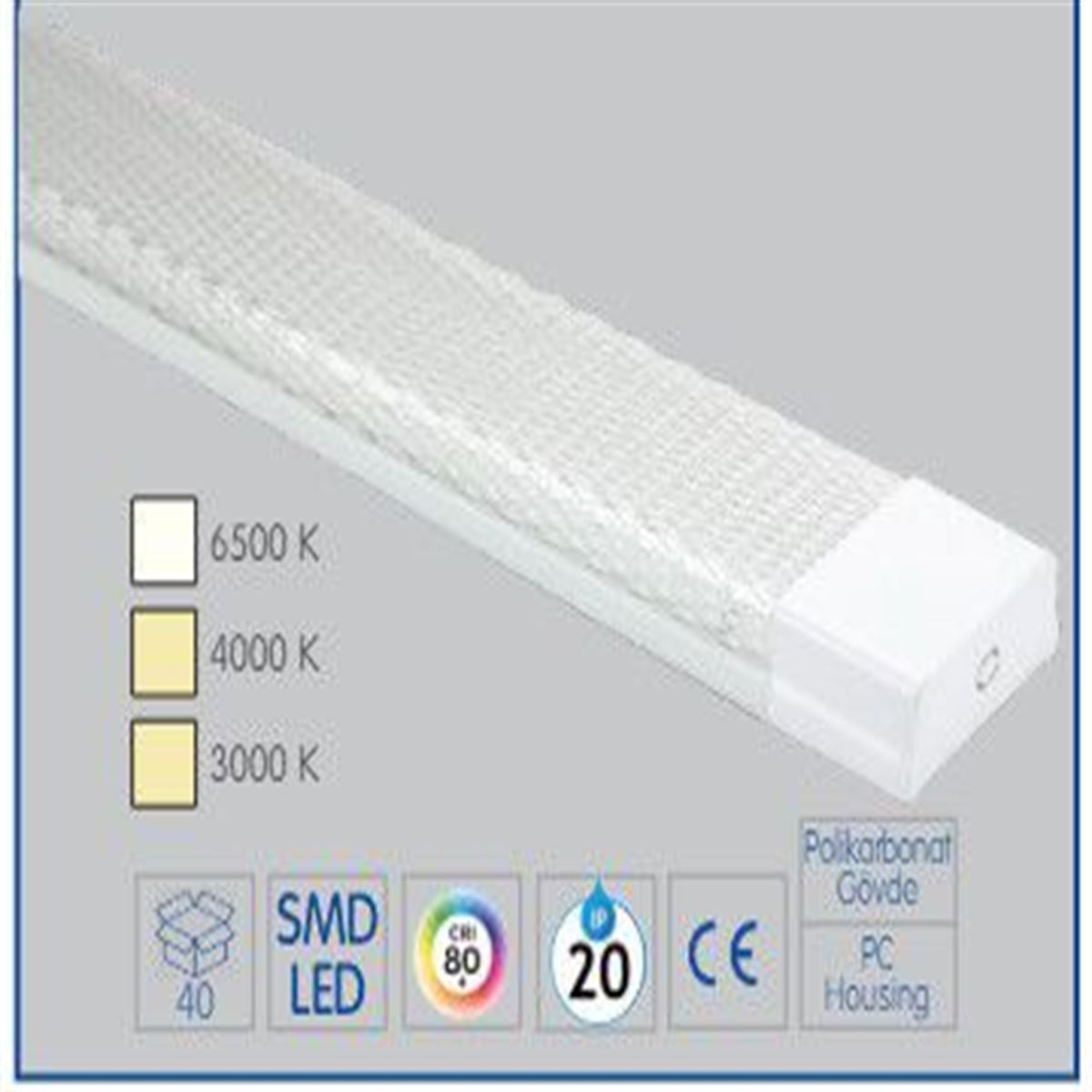 30W 60CM SMD LED ETANJ ARMATÜR 1