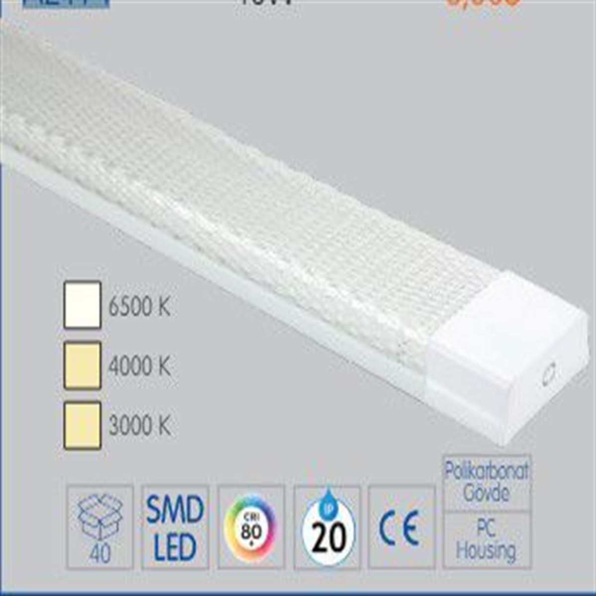 40 W 60 CM SMD LED ETANJ ARMATÜR 1