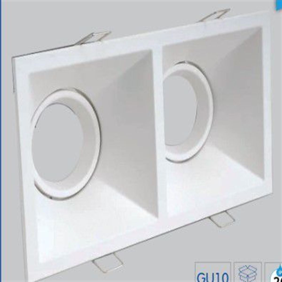 İKİLİ DEKORATİF ARMATÜR BEYAZ 1