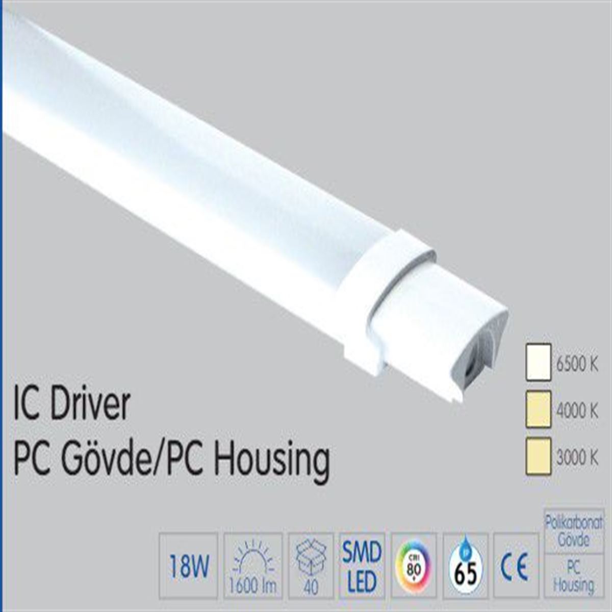 60CM LED ETANJ ARMATÜR 1