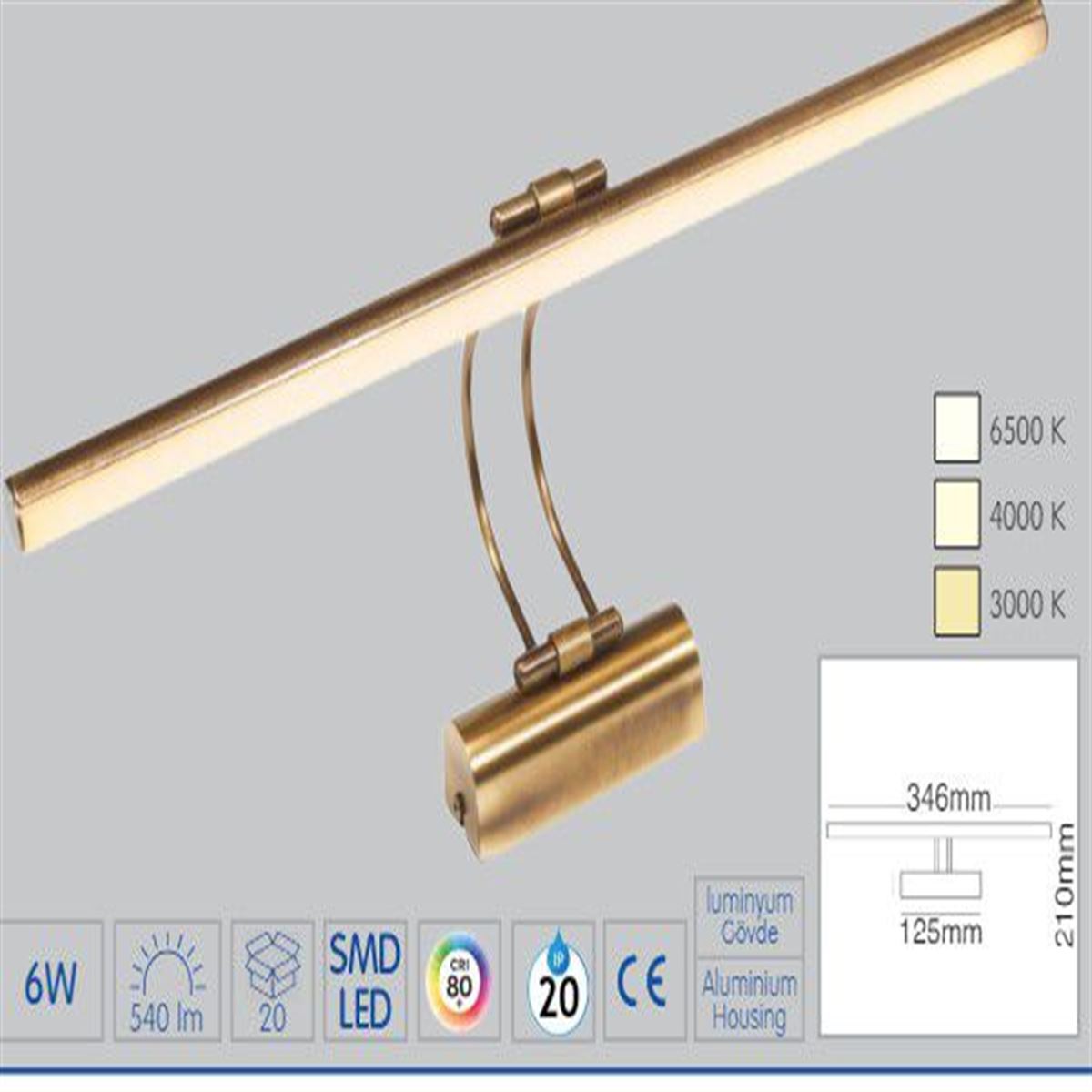 6W LED ESKİTME LED APLİK 1