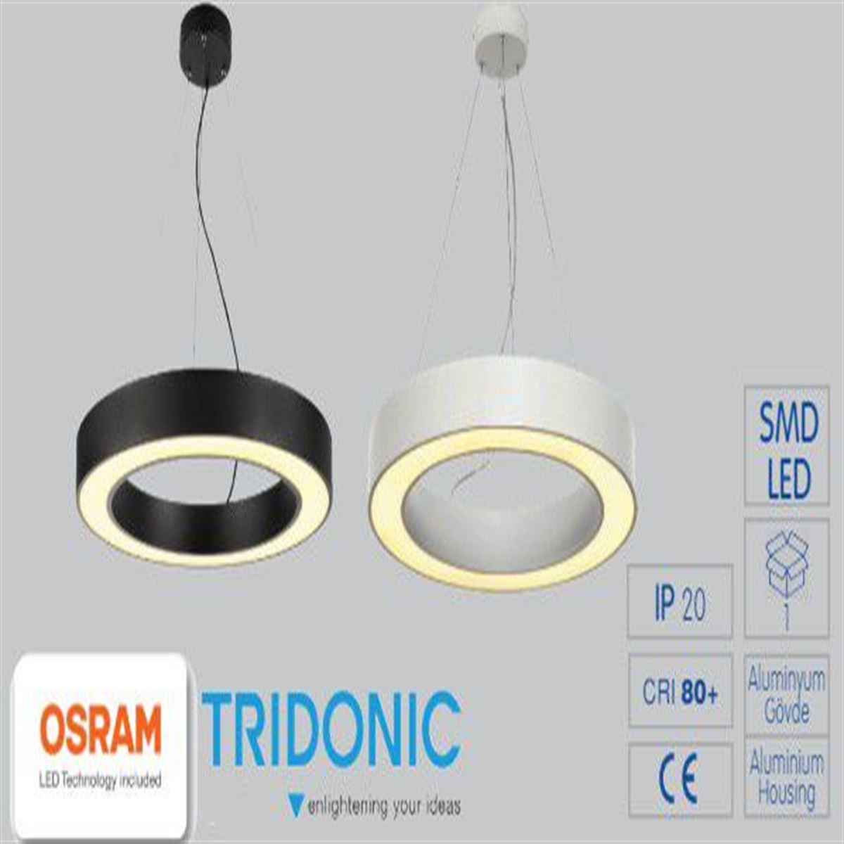 105W LİNEER ARMATÜR YUVARLAK 1
