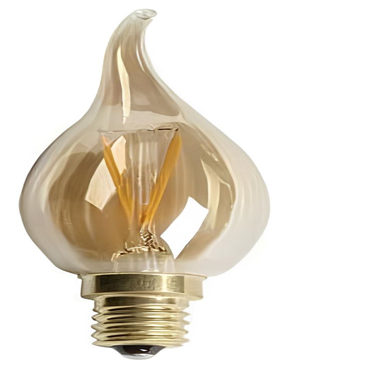 4W RUSTİK LED KIVRIK BUJI AMPUL(E14)(AMBER) 1
