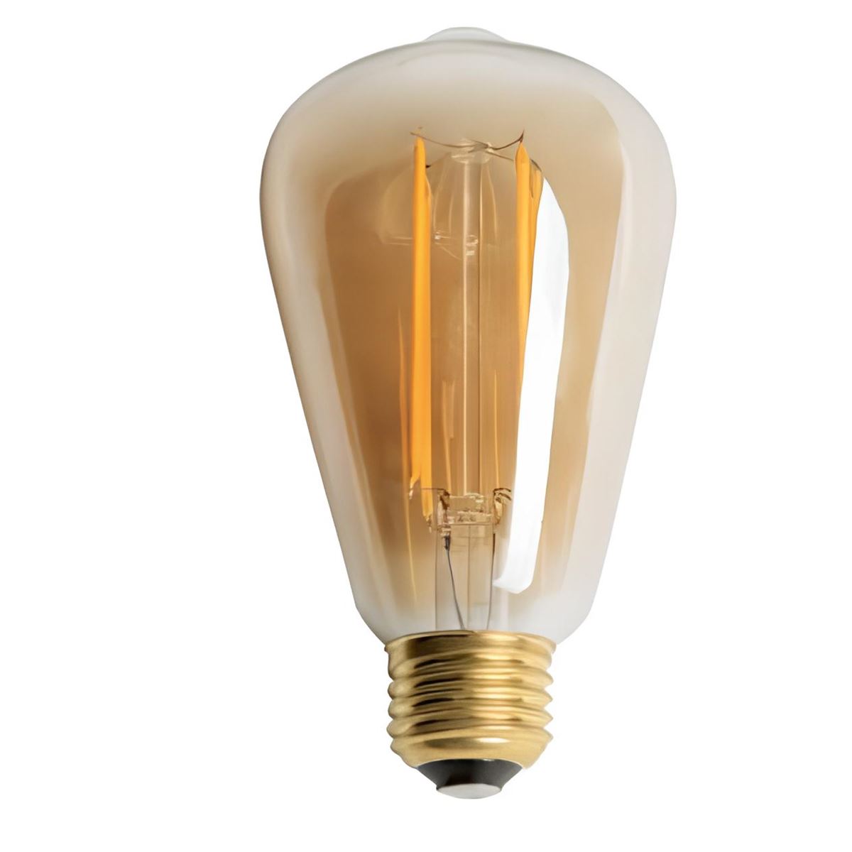 8W RUSTİK LED AMPUL (ST-64) (AMBER ) 1