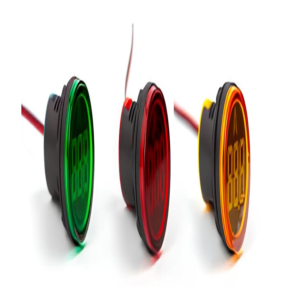 Q22mm LEDLİ 100A AMPERMETRE BEYAZ 1