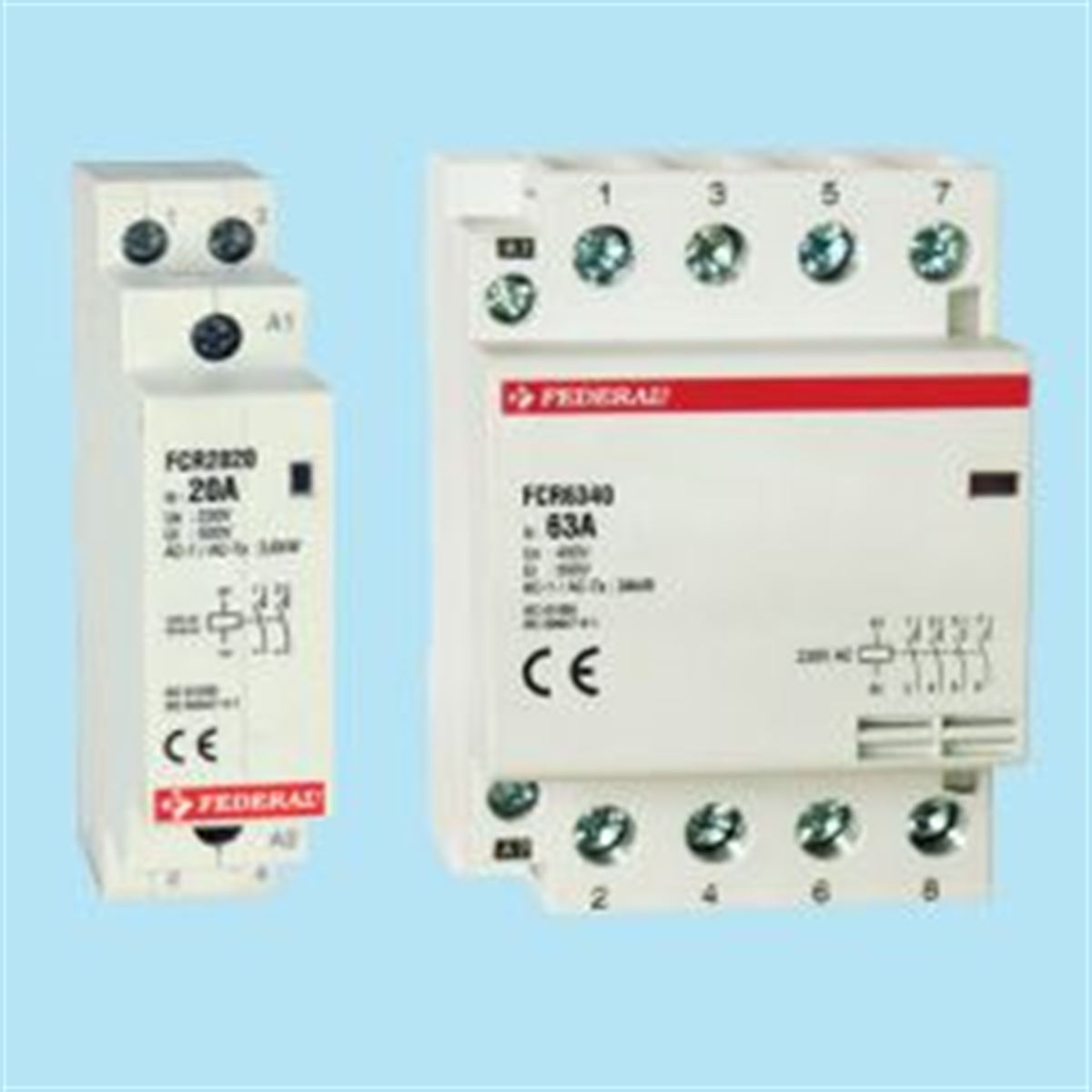 SESSİZ KONTAKTÖR FCR4040 4P 40A AC1/AC7a Us:230Vac 1