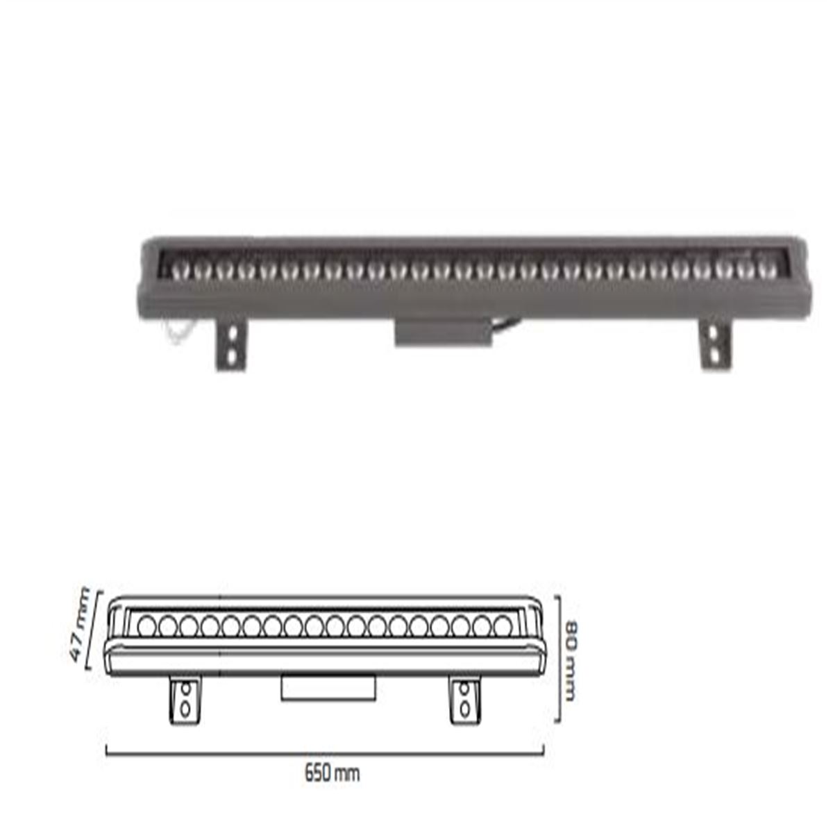 GY 6030-100 ANTRASİT 36W MAVİ OC WALL WASHER* 1
