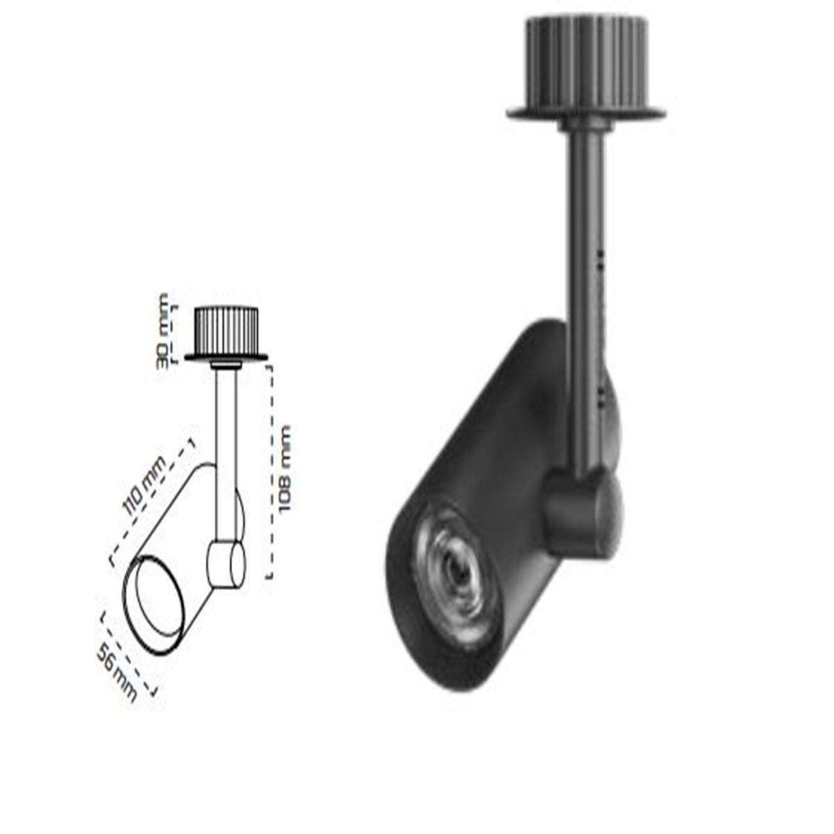 GY 3633 SİYAH 14W 36° 2700K SG LED RAY SPOT ARM 1