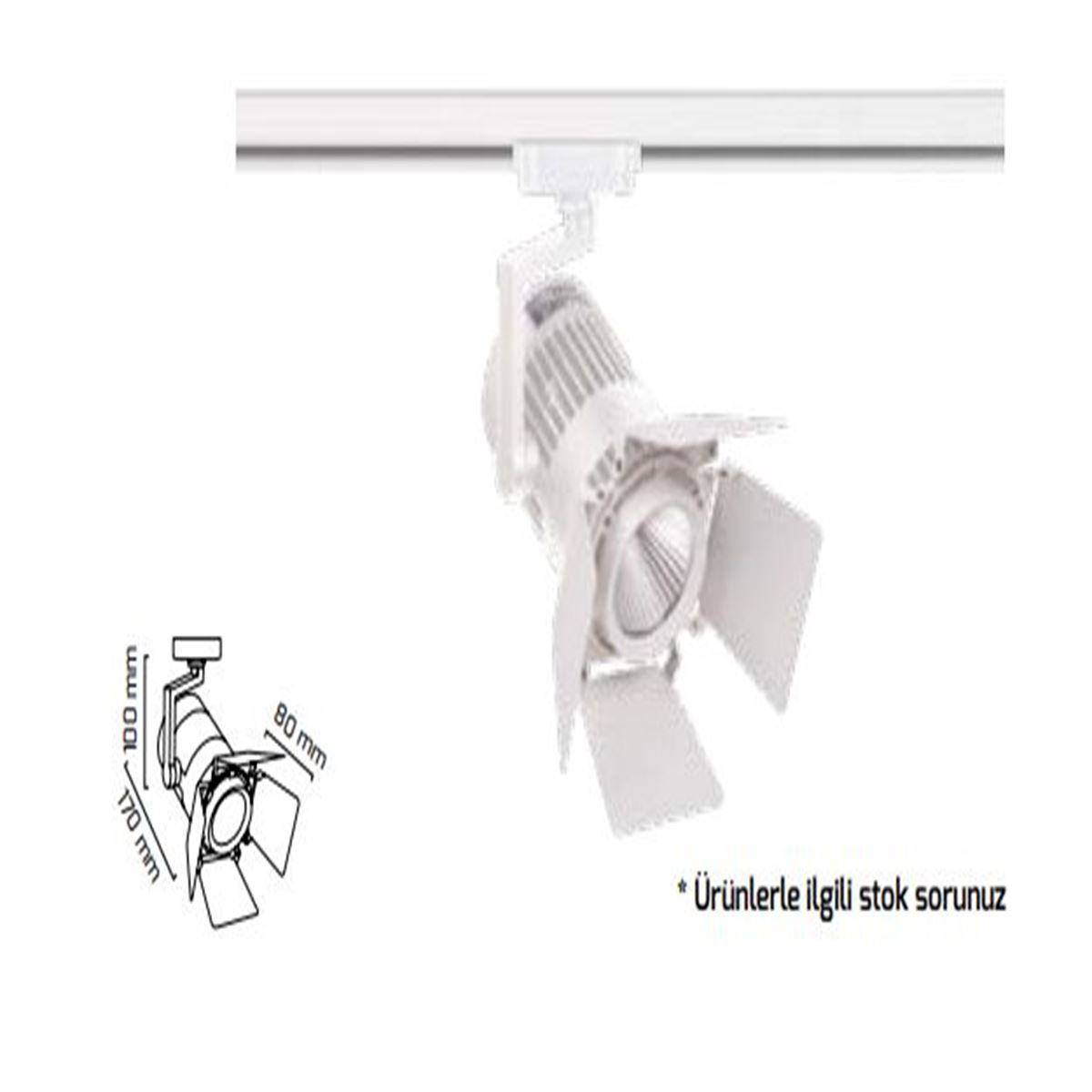 GY 3560K BEYAZ 36W 35° 6500K SO LED RAY SPOT ARM* 1