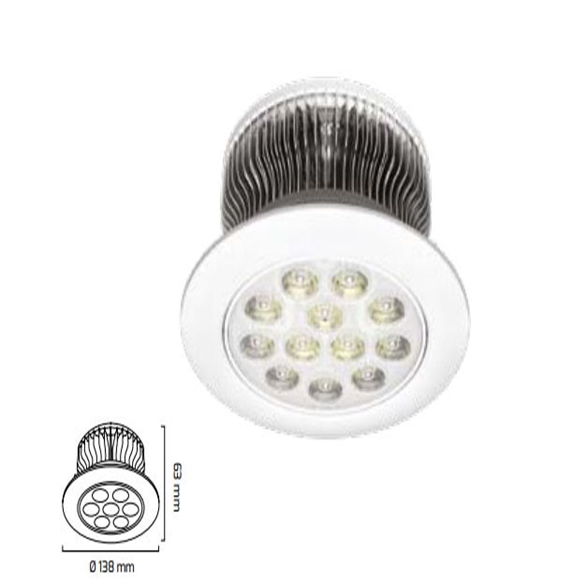 GY 5409 BEYAZ 9W 6500K EO S.A. LED DOWNLIGHT* 1