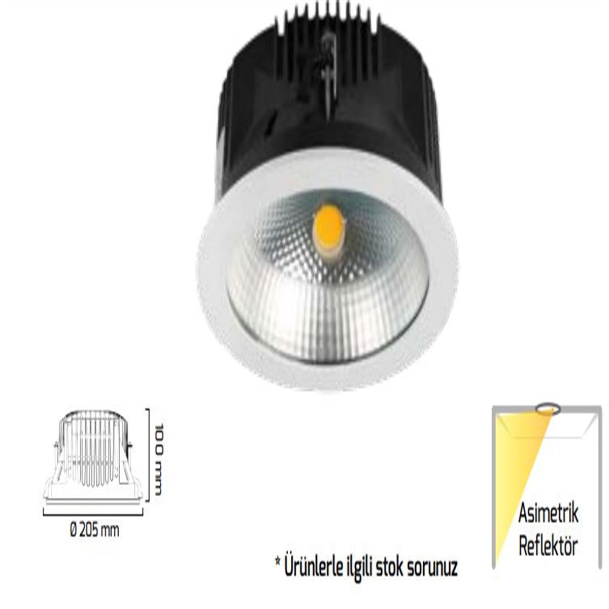 GY 3024 BEYAZ 42W 60° 5000K SO COB LED S.A. ARM 1