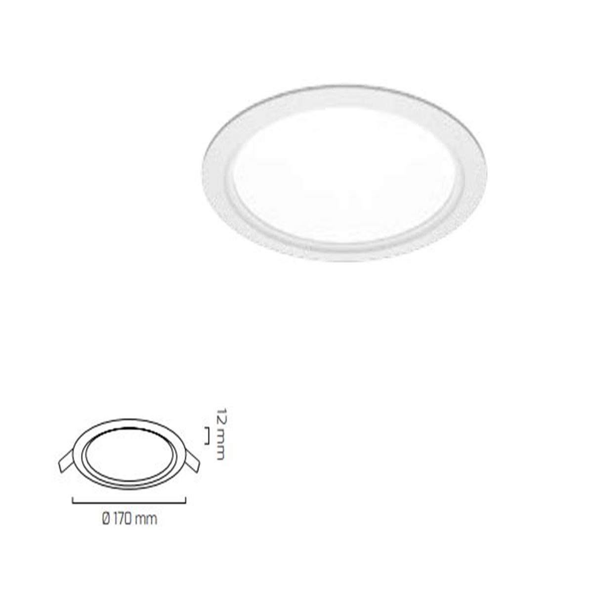 GY 1758 RAL 7015 12W 3000K SC SLİM PANEL ARM. 1