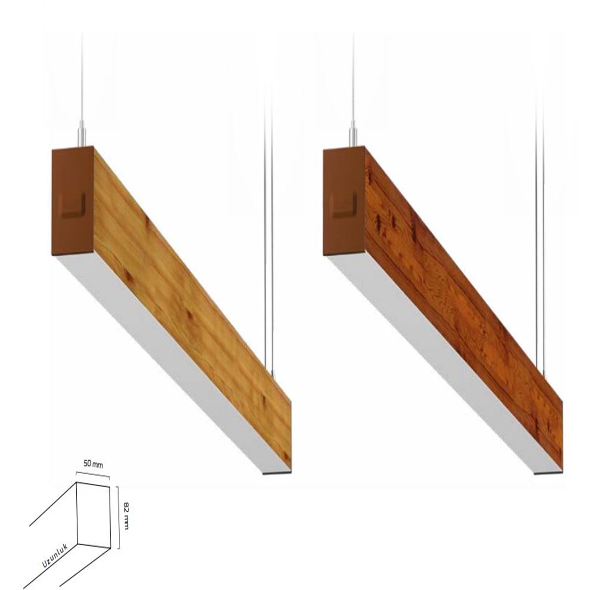 GY 8031-120 cm AHŞAP 62-C 34W 6500K SO LİNEER ARM* 1