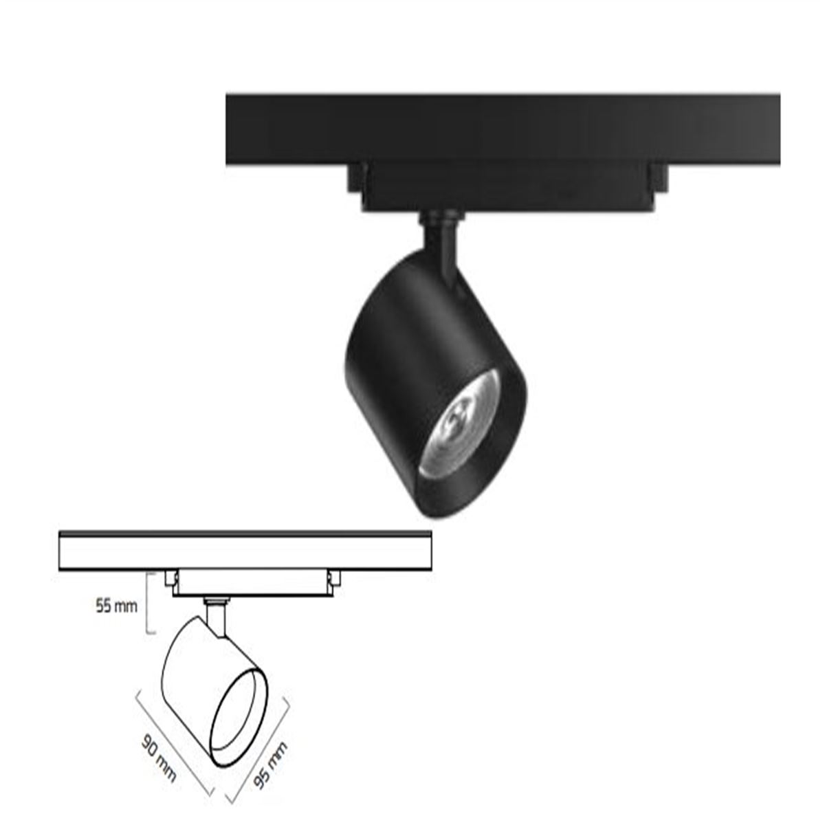 GY 3653-40 SİYAH 40W 40° 2700K SG LED RAY SPOT* 1