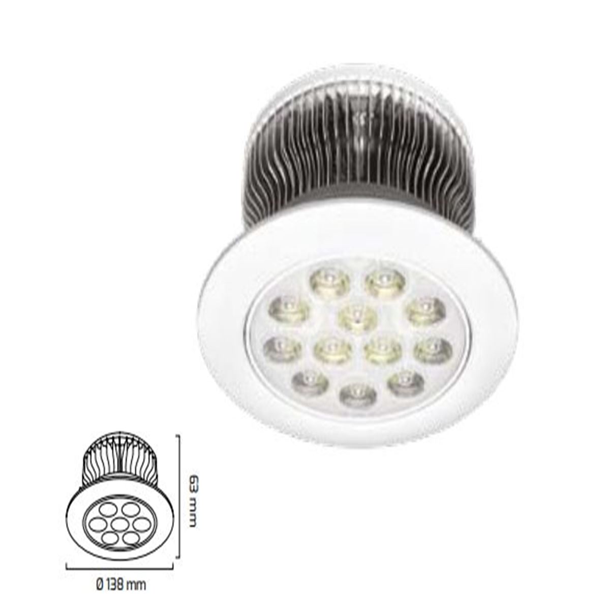 GY 5412 BEYAZ 18W-2700K-6500K S.A.LED DOWNLIGHT* 1