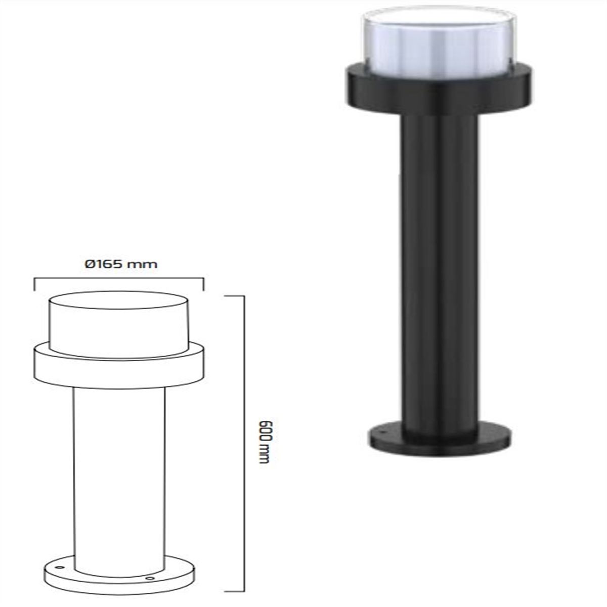 GY 7259 - S.Ü. LED DUVAR ARM. 10W SİYAH/3000K* 1