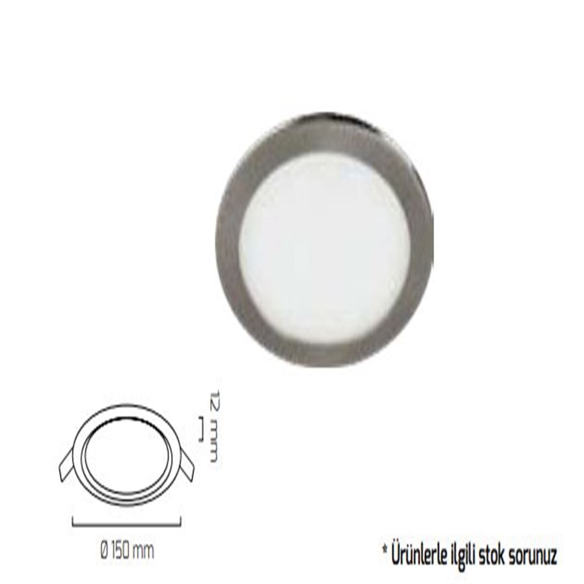 GY 1748 RAL 9006 9W 3000K SC SLİM PANEL ARM.* 1